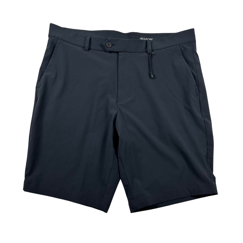 G/FORE Shorts Mens 36 Performance Golf Onyx Black Stretch Chino 9.5" Inseam